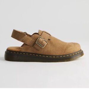 Dr. Martens Jorge II Tan Suede Slingback Mules